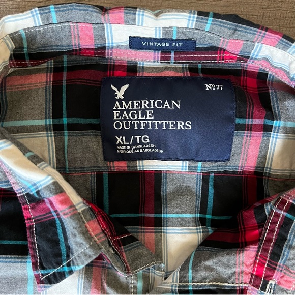 American Eagle Men’s XL Button down - Picture 5 of 8